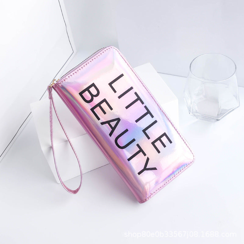 Wholesale PU Printed Letter Three Fold Wallet